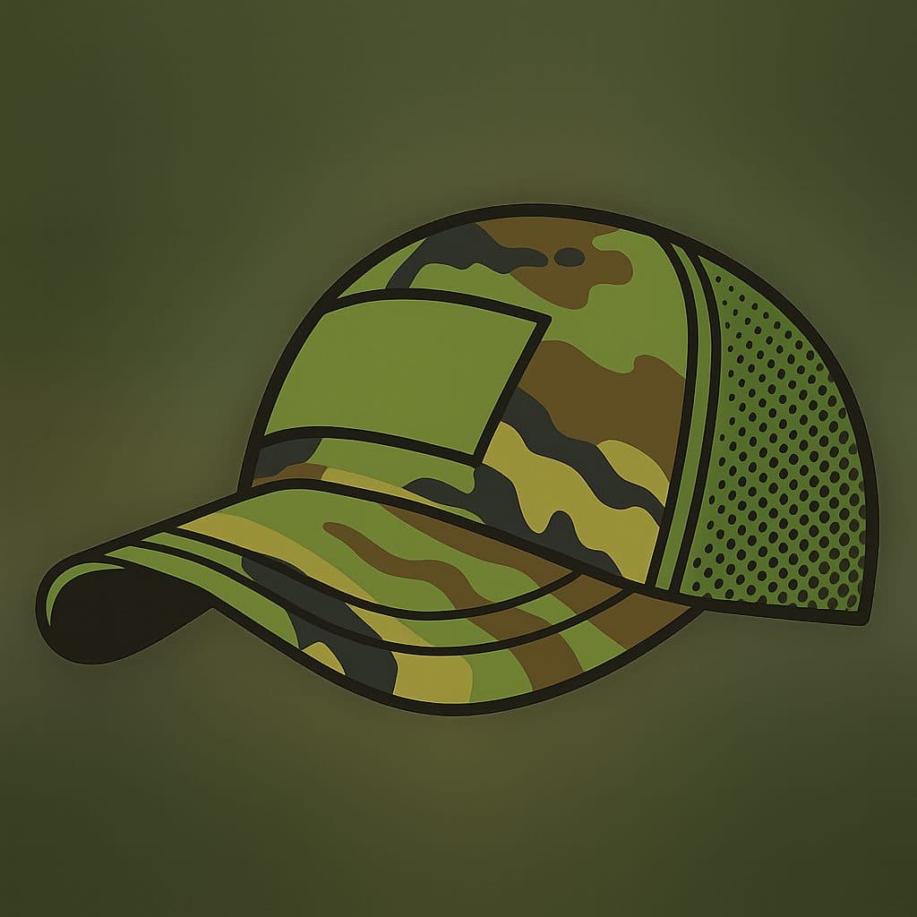Boné operacional em padrão camuflado da linha US FOR US